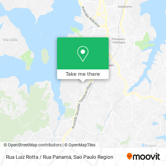 Mapa Rua Luiz Rotta / Rua Panamá