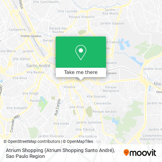 Atrium Shopping (Atrium Shopping Santo André) map