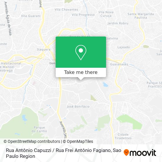 Rua Antônio Capuzzi / Rua Frei Antônio Fagiano map