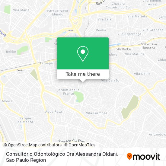 Consultório Odontológico Dra Alessandra Oldani map