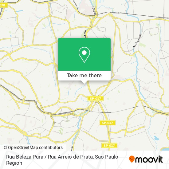 Rua Beleza Pura / Rua Arreio de Prata map