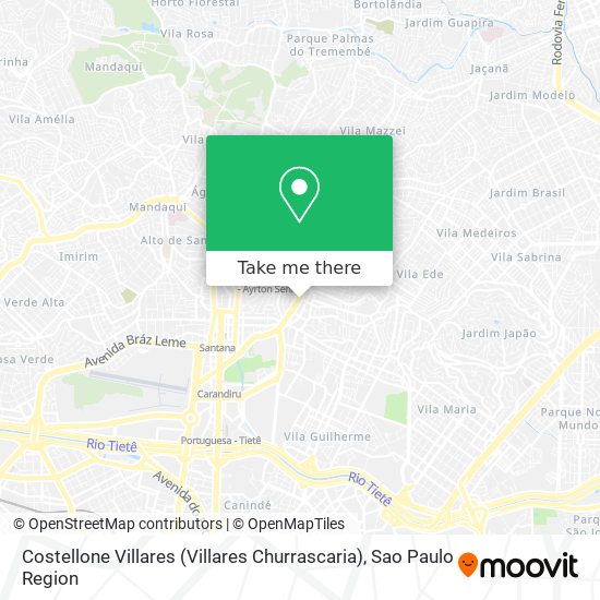 Mapa Costellone Villares (Villares Churrascaria)