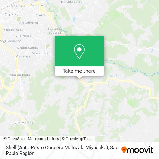 Mapa Shell (Auto Posto Cocuera Matuzaki Miyasaka)