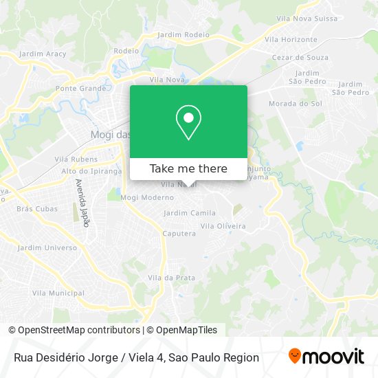 Cómo llegar a Rua Desidério Jorge / Viela 4 en Mogi Das Cruzes en Autobús o  Tren?