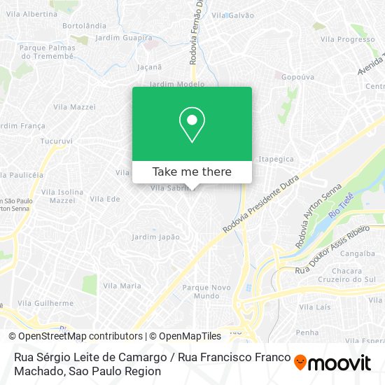 Rua Sérgio Leite de Camargo / Rua Francisco Franco Machado map