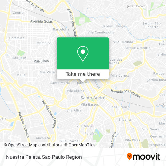 How to get to Nuestra Paleta in Santo André by Bus, Train or Metro?