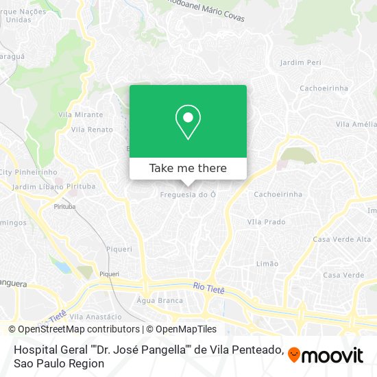 Hospital Geral ""Dr. José Pangella"" de Vila Penteado map