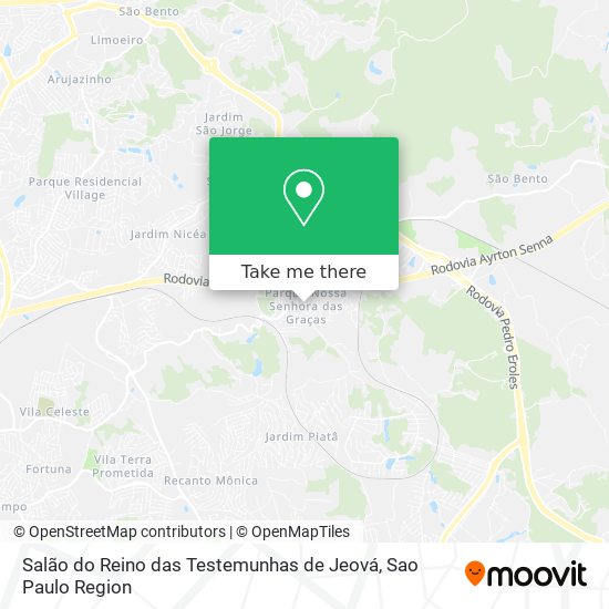 Salão do Reino das Testemunhas de Jeová map