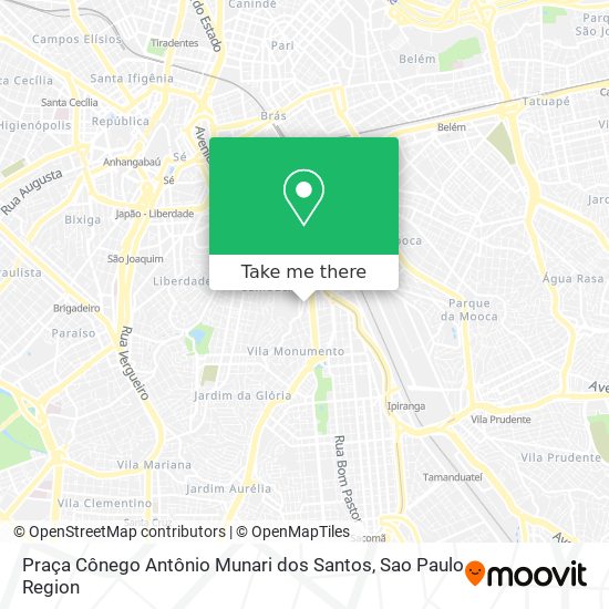 Mapa Praça Cônego Antônio Munari dos Santos