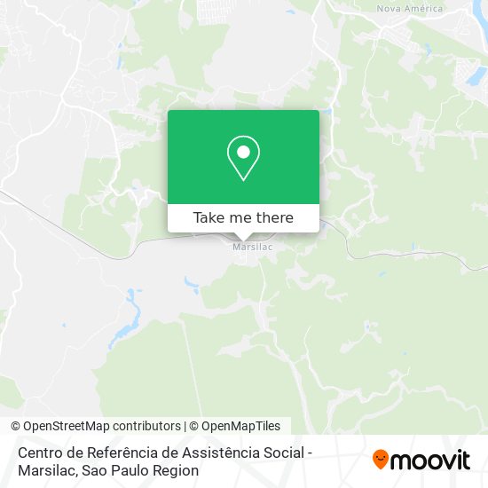 Mapa Centro de Referência de Assistência Social - Marsilac