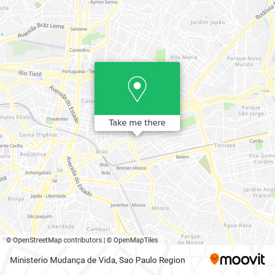 Ministerio Mudança de Vida map