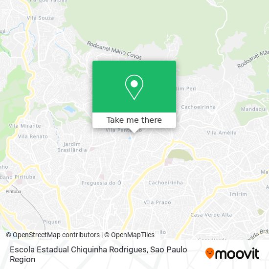 Mapa Escola Estadual Chiquinha Rodrigues