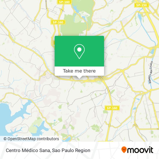 Centro Médico Sana map