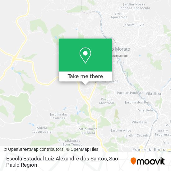 Mapa Escola Estadual Luiz Alexandre dos Santos