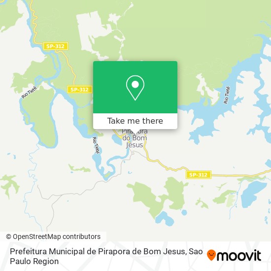 Mapa Prefeitura Municipal de Pirapora de Bom Jesus