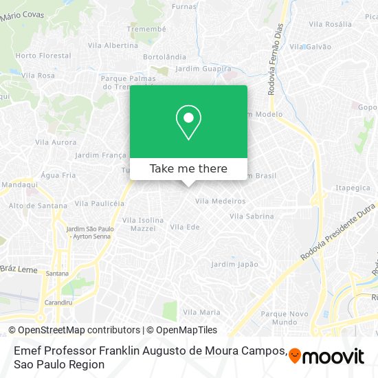 Emef Professor Franklin Augusto de Moura Campos map