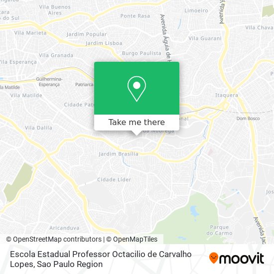 Mapa Escola Estadual Professor Octacilio de Carvalho Lopes