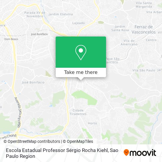 Escola Estadual Professor Sérgio Rocha Kiehl map