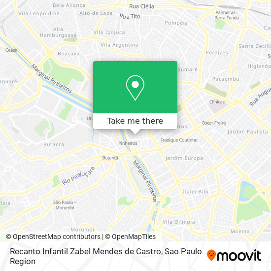 Mapa Recanto Infantil Zabel Mendes de Castro