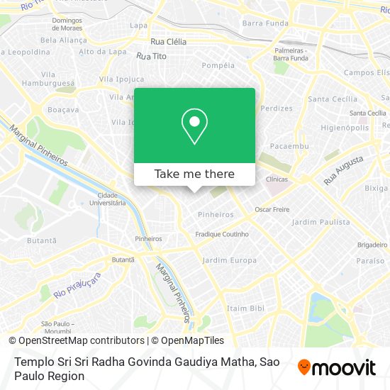 Templo Sri Sri Radha Govinda Gaudiya Matha map