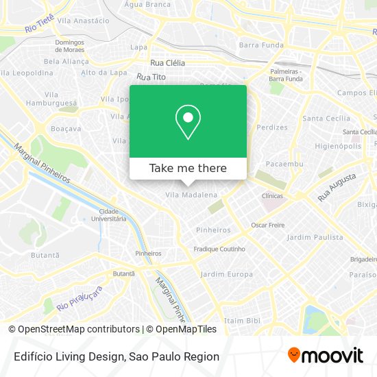 Edifício Living Design map