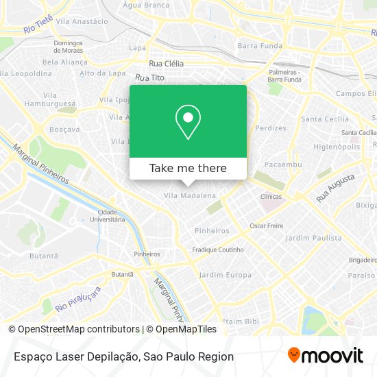 Mapa Espaço Laser Depilação