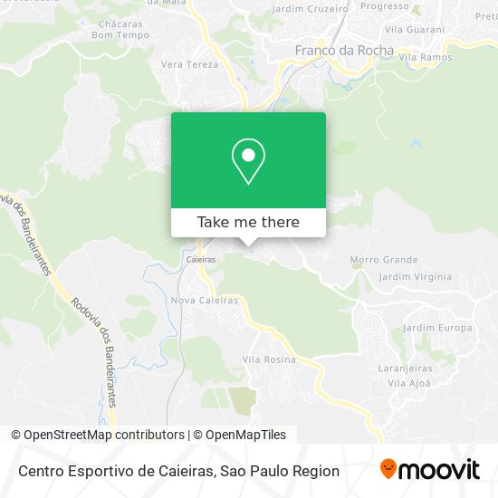 Centro Esportivo de Caieiras map