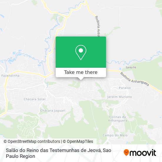 Salão do Reino das Testemunhas de Jeová map