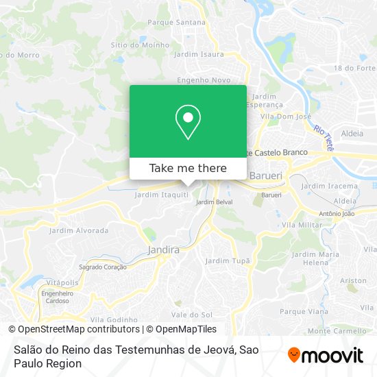 Salão do Reino das Testemunhas de Jeová map