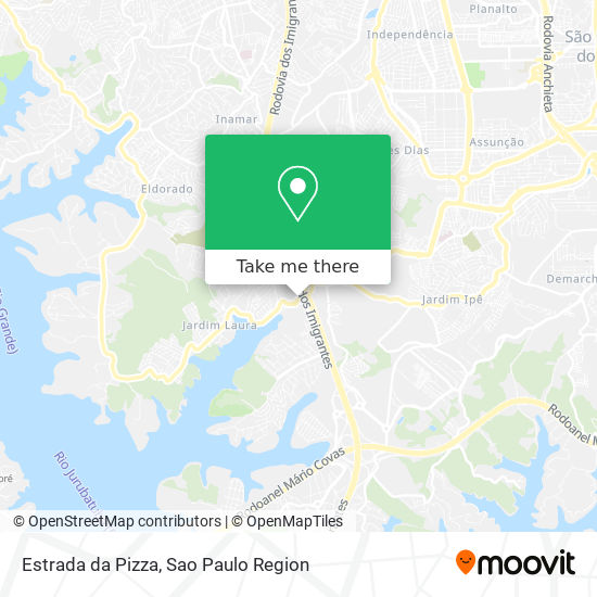 Estrada da Pizza map