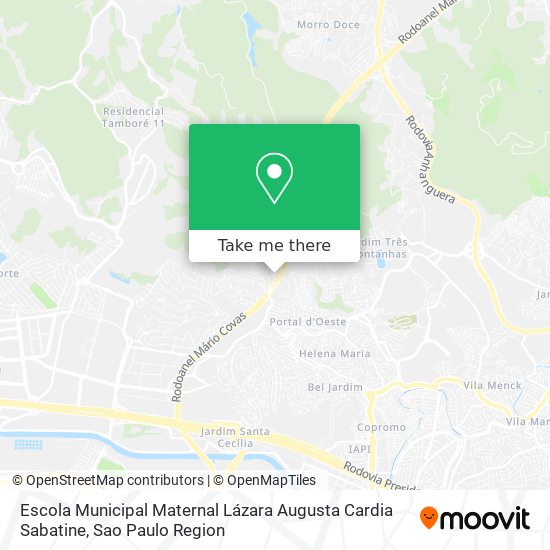 Escola Municipal Maternal Lázara Augusta Cardia Sabatine map