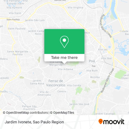 Mapa Jardim Ivonete