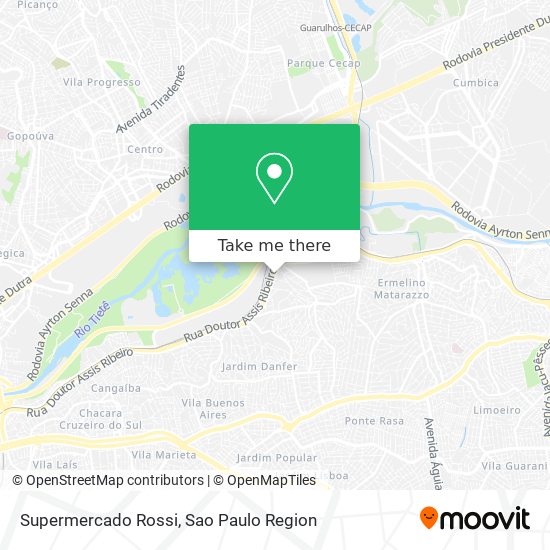 Supermercado Rossi map