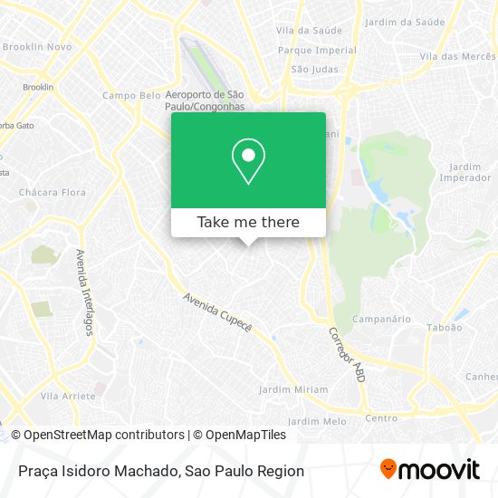 Mapa Praça Isidoro Machado