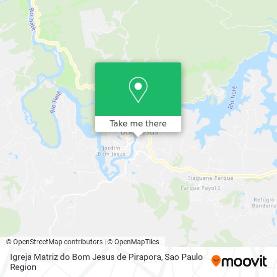 Mapa Igreja Matriz do Bom Jesus de Pirapora
