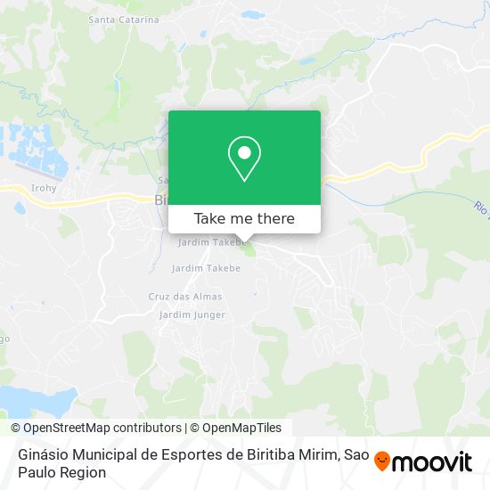Ginásio Municipal de Esportes de Biritiba Mirim map
