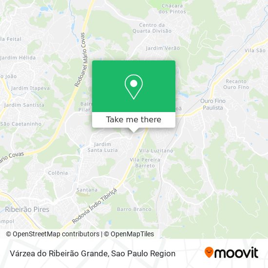 Mapa Várzea do Ribeirão Grande
