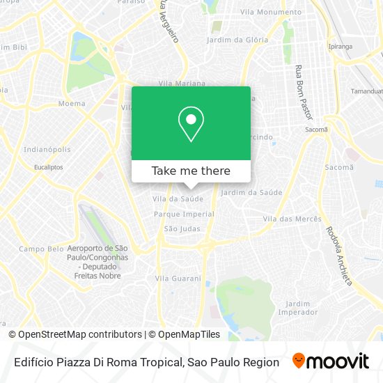 Edifício Piazza Di Roma Tropical map