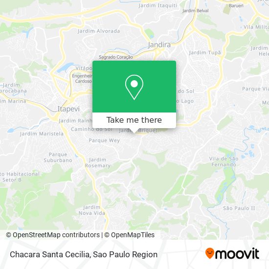 Chacara Santa Cecilia map