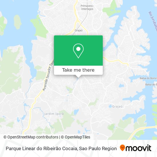 Mapa Parque Linear do Ribeirão Cocaia