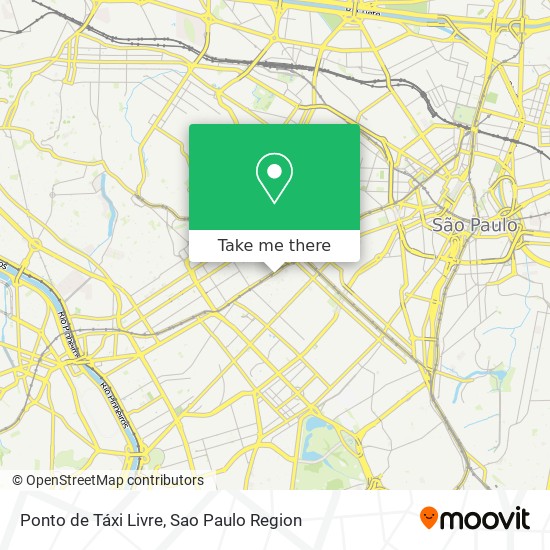 Ponto de Táxi Livre map