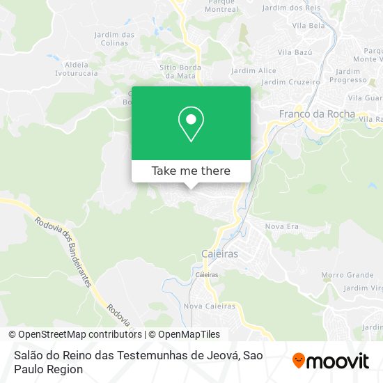 Salão do Reino das Testemunhas de Jeová map