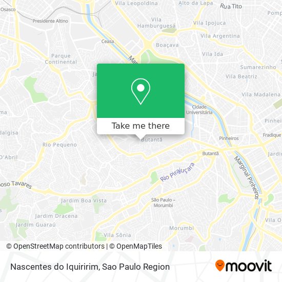 Nascentes do Iquiririm map