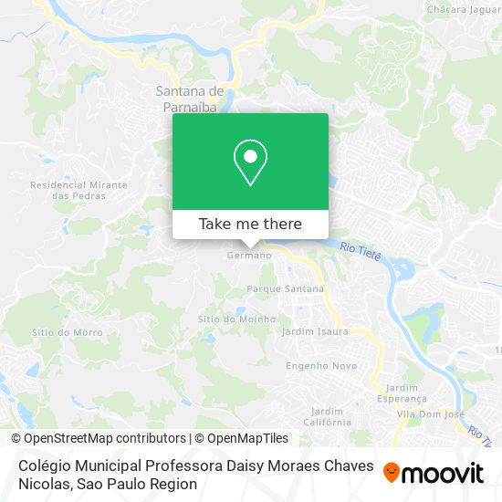 Mapa Colégio Municipal Professora Daisy Moraes Chaves Nicolas
