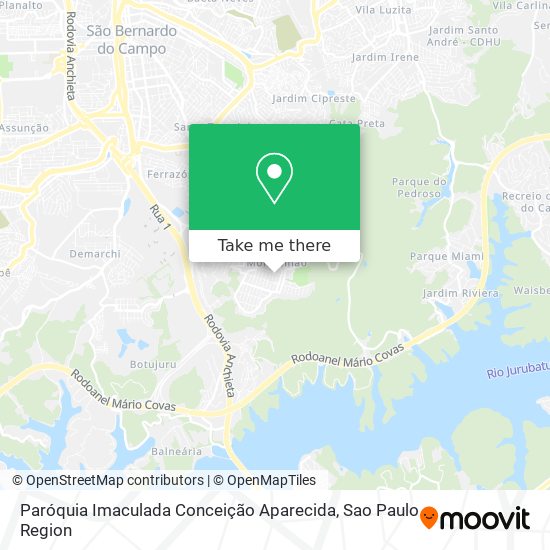 Mapa Paróquia Imaculada Conceição Aparecida