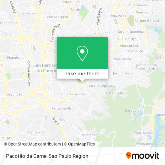 Pacotão da Carne map