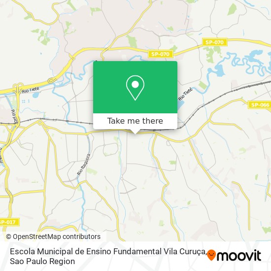 Mapa Escola Municipal de Ensino Fundamental Vila Curuça