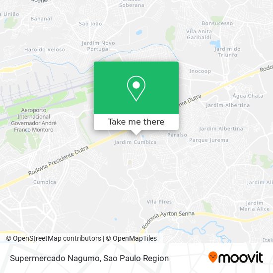 Supermercado Nagumo map