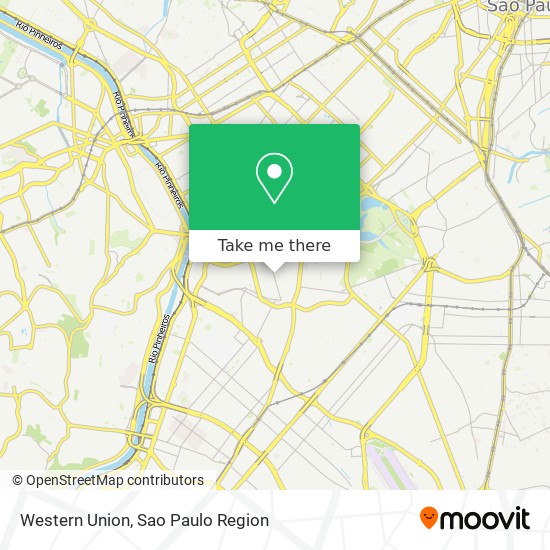 Western Union map