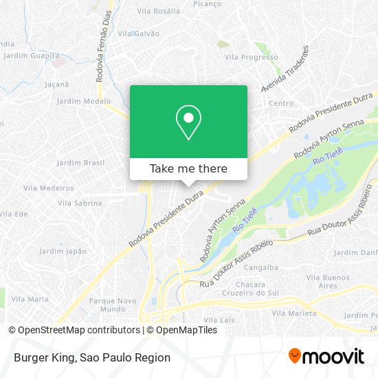 Mapa Burger King